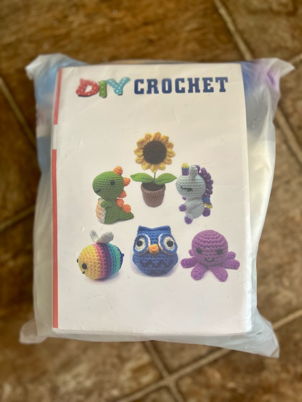 DIY Crochet Kit - Rainbow & Purple Amigurumi Set